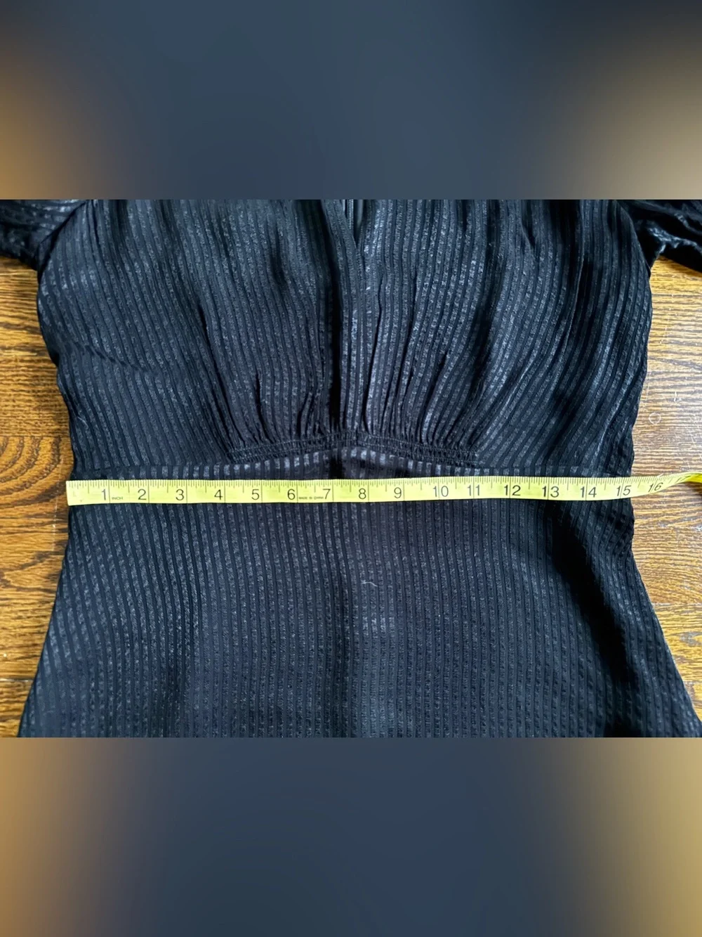 Kate Spade New York Black A-Line Round Neck Keyhole Pleated Georgette Dress 8